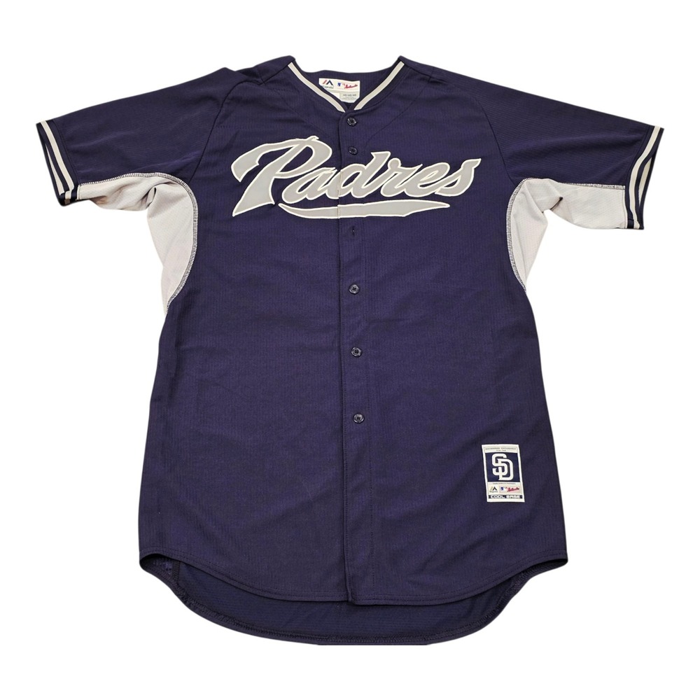 Chris Rearick San Diego Padres #62 Team Issued Majestic MLB Jersey Size 46 Navy